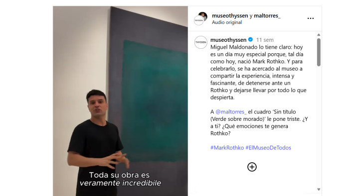 Miguel Maldonado en el Museo Thyssen