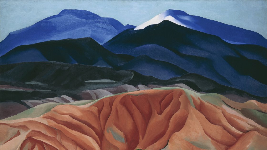 Paisaje de Black Mesa, Nuevo México. Desde la casa de Marie II, Georgia O'Keeffe 