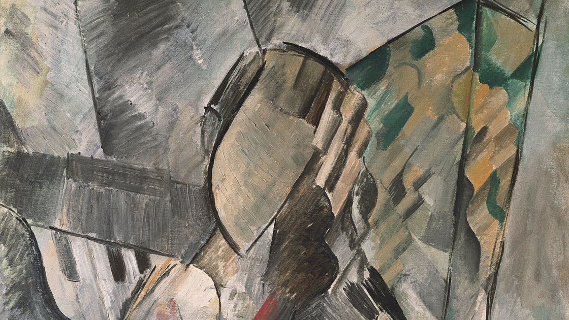 Pablo Picasso. Mujer con mandolina, 1908 