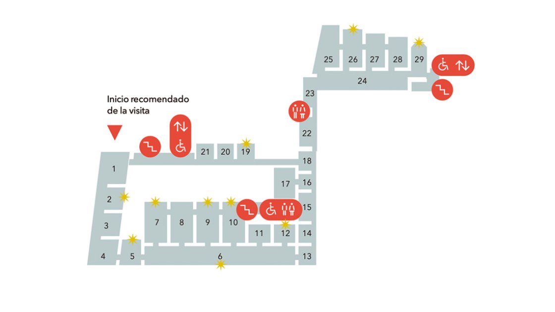 Plano planta segunda Museo Nacional Thyssen-Bornemisza Plano planta segunda Museo Nacional Thyssen-Bornemisza