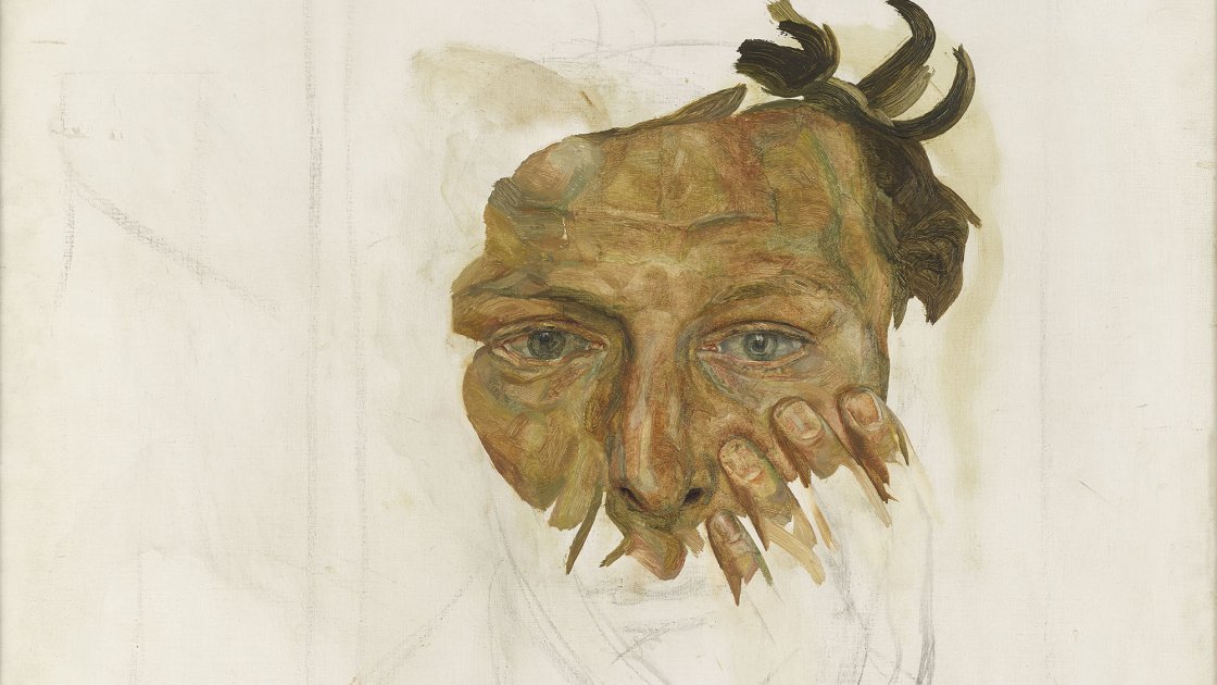 Lucian Freud. Autorretrato (Fragmento), 1956