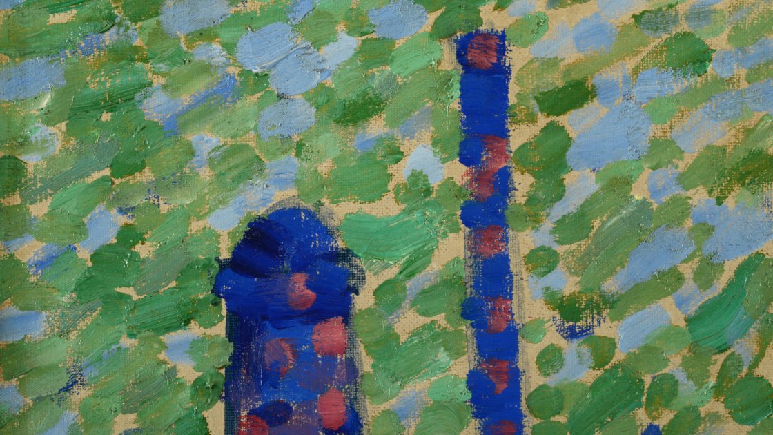 Detalle en imagen de luz rasante del "Puente de Waterloo" de Derain