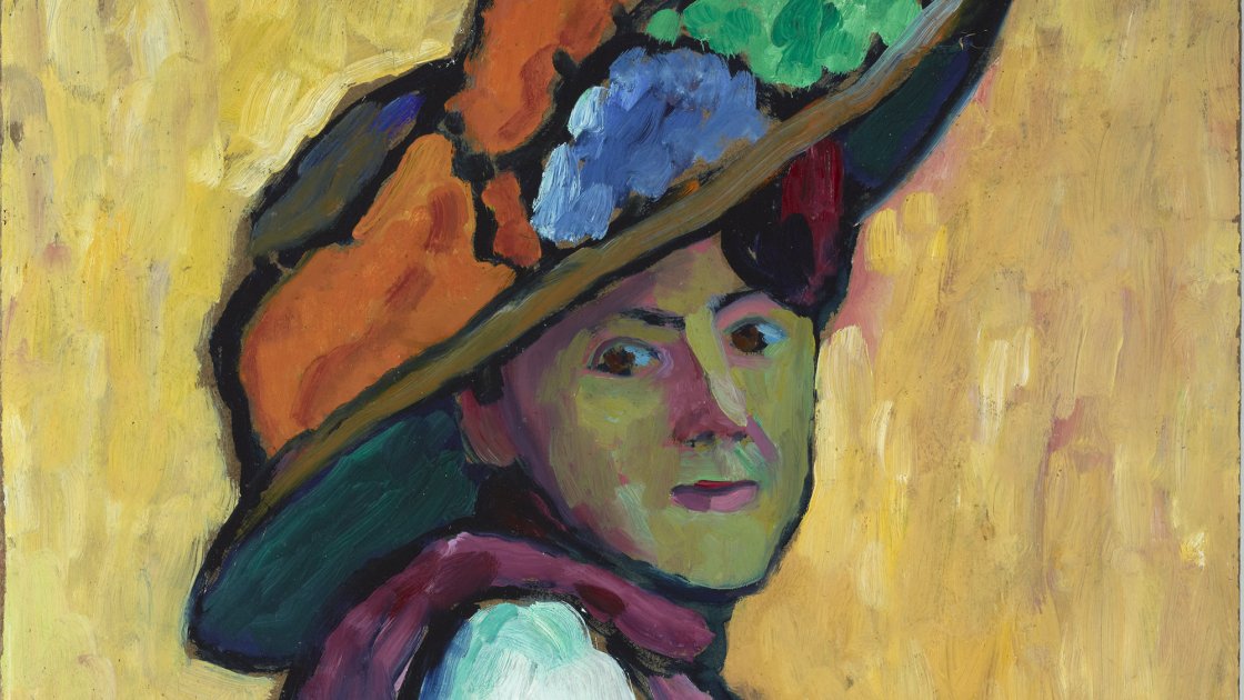 Gabriele Münter. Retrato de Marianne von Werefkin, 1909