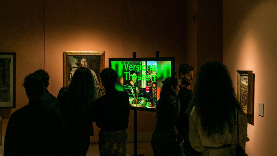 Salas del museo durante la entrega de premios de #VersionaThyssen