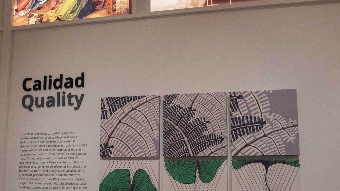 Sala de la exhibición IKEA y el arte del hogar. Diseño para un mejor día a día