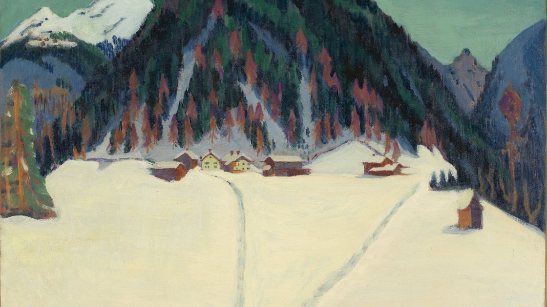 Junkerboden bajo la nieve. Ernst Ludwig Kirchner