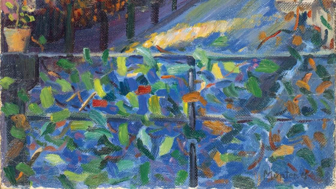 Vista desde la casa del hermano de la artista, Bonn. Gabriele Münter