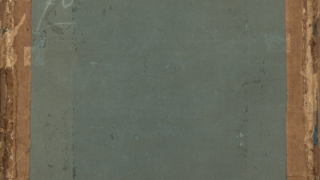 Imagen del reverso de la obra de Degas, “En la sombrerería”
