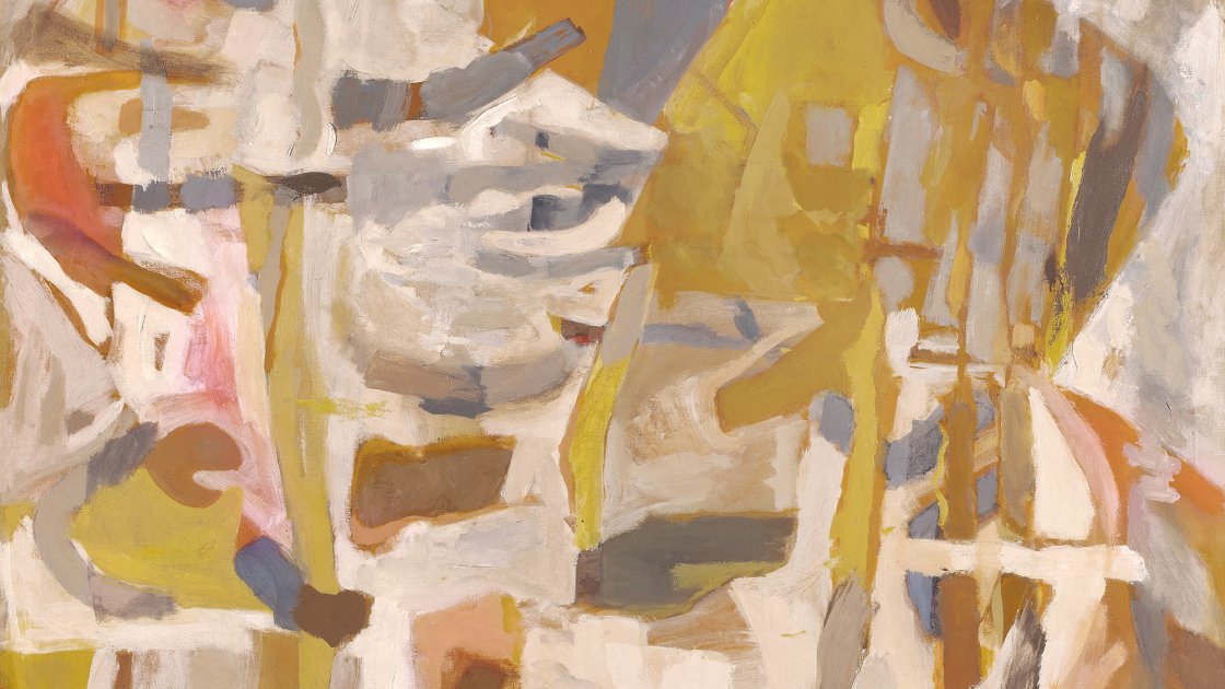 Perle Fine. Pintura n.º 56 (también titulada Amarillos lacerados), 1954 