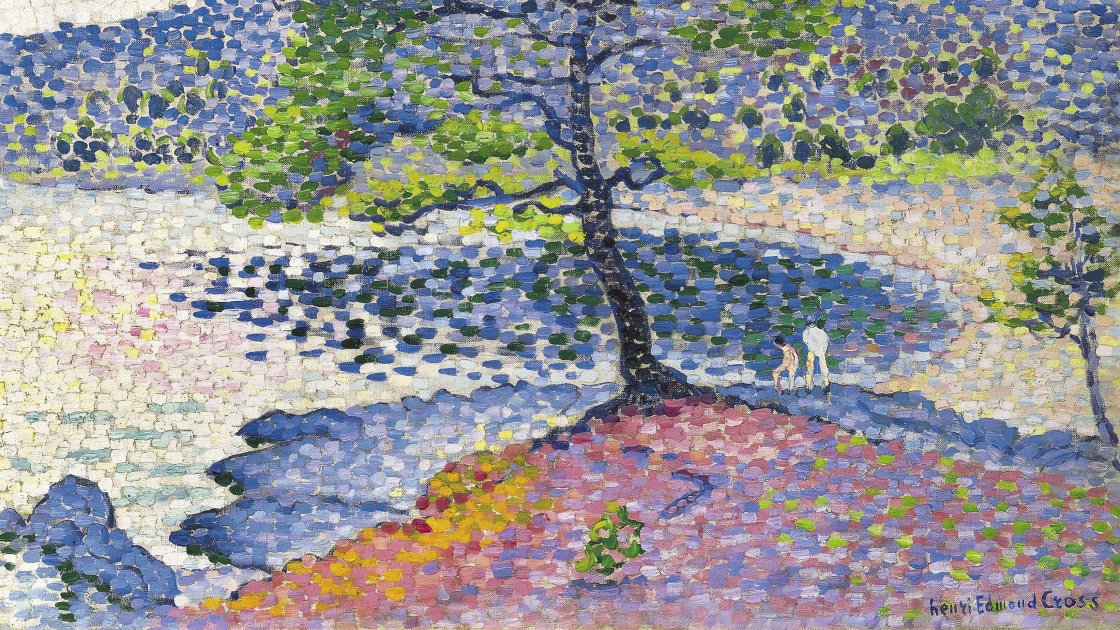Playa, efecto de tarde. Henri-Edmond Cross