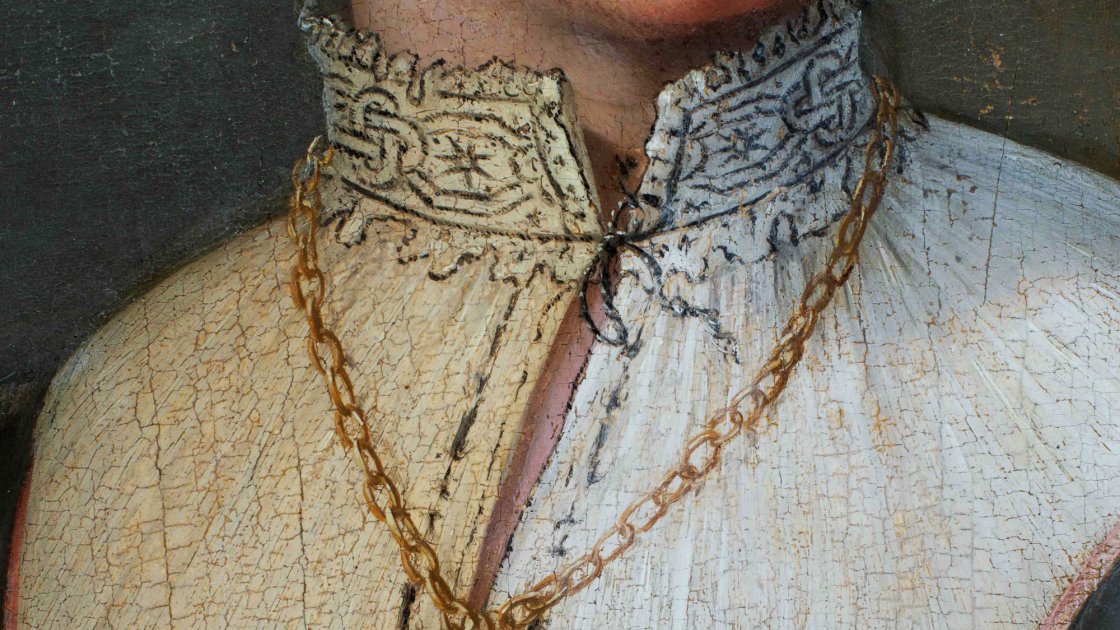 Proceso de restauración de la obra de Pier Francesco Foschi “Retrato de una dama”