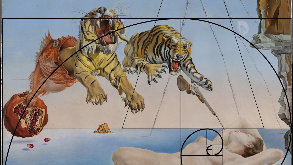 Espiral áurea aplicada a la obra de Dalí 