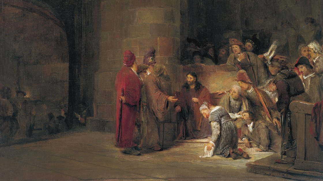 Cristo y la mujer adúltera. Aert de Gelder