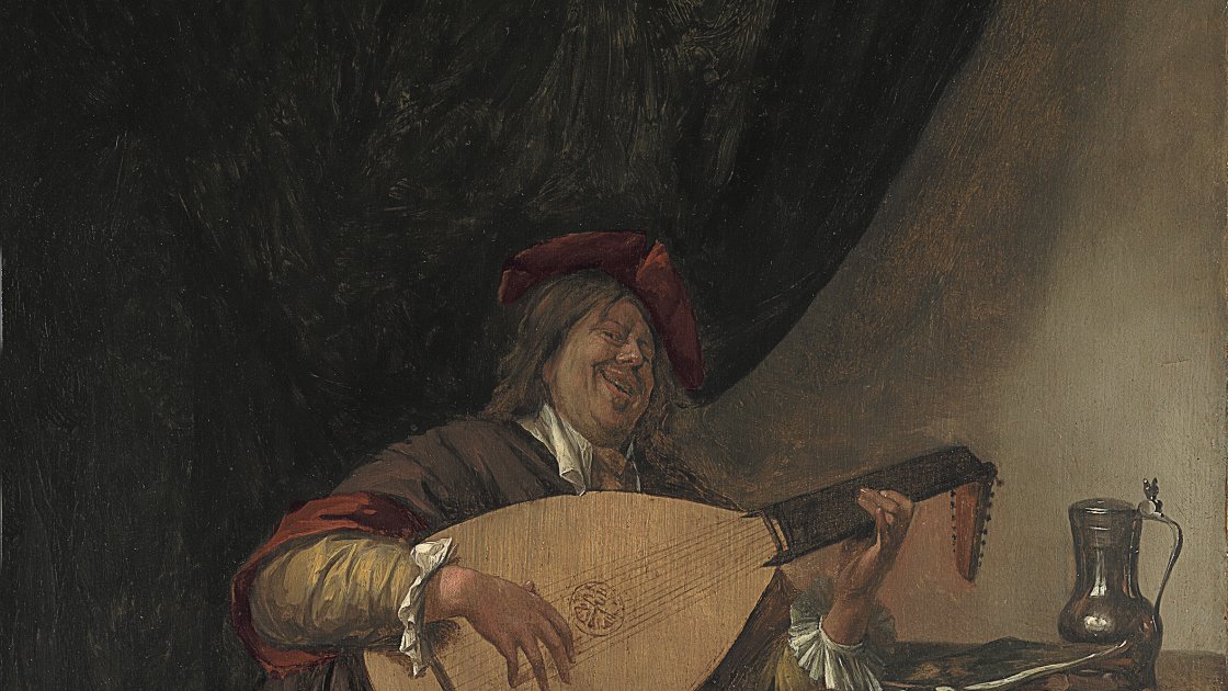 Autorretrato con laúd. Jan Havicksz. Steen