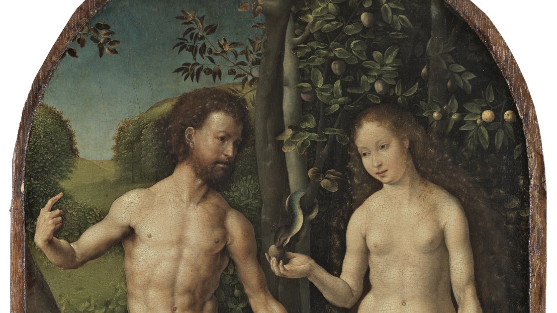 Adán y Eva. Jan  Gossaert