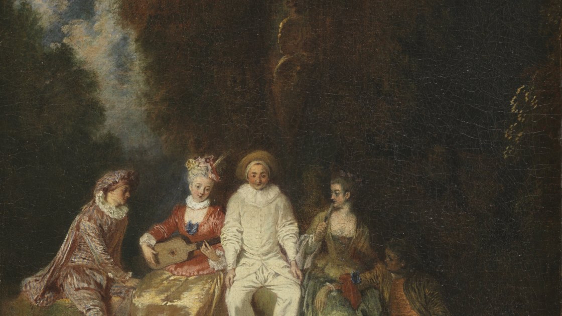 Pierrot contento. Jean-Antoine Watteau