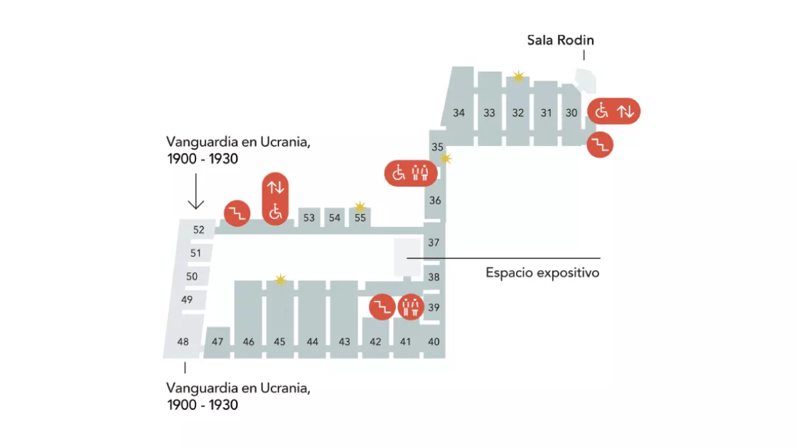 Plano planta primera Museo Nacional Thyssen-Bornemisza Plano planta primera Museo Nacional Thyssen-Bornemisza