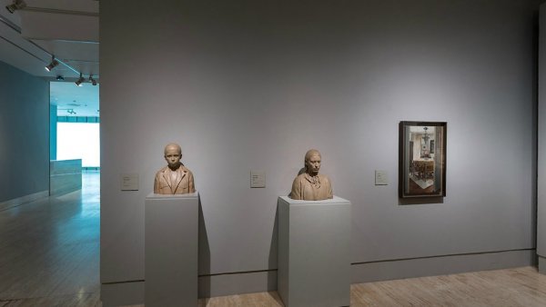 Sala de la exposición Realistas de Madrid Miniatura