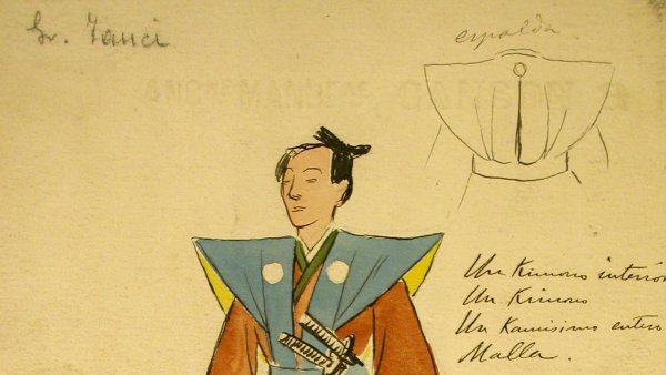 Joaquín Xaudaró. Prince Yamadori. Costume design for ‘Madama Butterfly’,