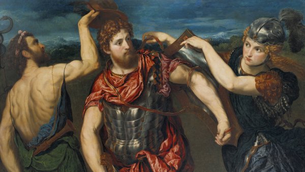 Perseus armed by Mercury and Minerve. Paris Bordone
