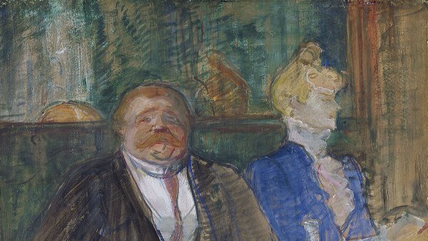 At the Café: The Customer and The Anaemic Cashier. Henri de Toulouse-Lautrec