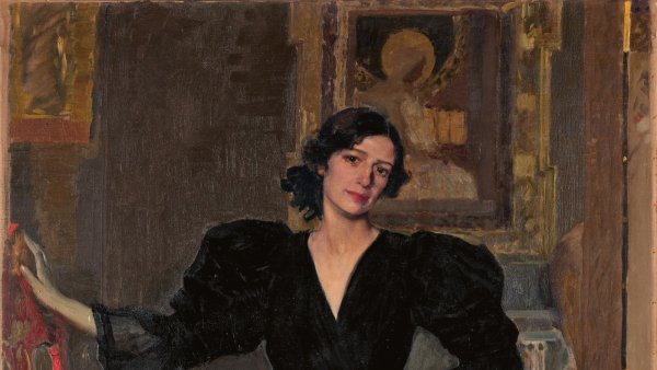 Señora de Sorolla (Clotilde García del Castillo, 1865–1929) in Black. Exhibition "Sorolla an Fashion", Museo Nacional Thyssen-Bornemisza