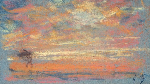 Eugène Boudin, Sky Study. Exhibition Monet/Boudin, Museo Nacional Thyssen-Bornemisza