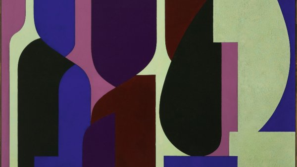 Victor Vasarely. Amir "(Rima)". 1953 Oil on Plywood, 140 x 180 cm Vasarely Múzeum, Budapest © Victor Vasarely, VEGAP, Madrid 2018