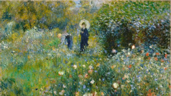 Pierre-Auguste Renoir, Woman with a Parasol in a Garden, 1875