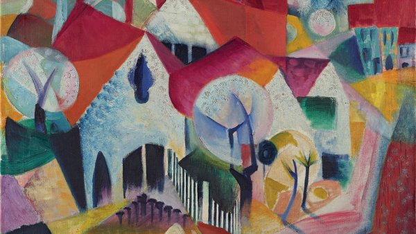 Grupo de casas en primavera. Johannes Itten Grupo de casas en primavera. Johannes Itten