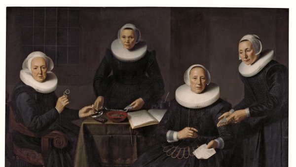 Gobernantas y celadoras de la Spinhuis, Dirck Santvoort