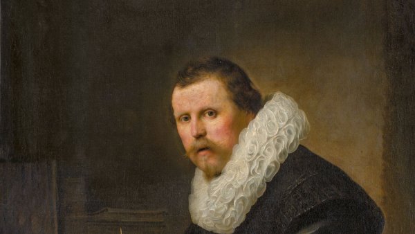 Portrait of a Man at a Writing Desk, Rembrandt