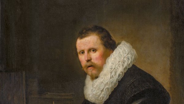 Portrait of a Man at a Writing Desk, Rembrandt