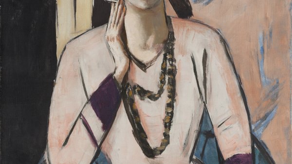 Max Beckmann. Quappi con suéter rosa, 1932-1934
