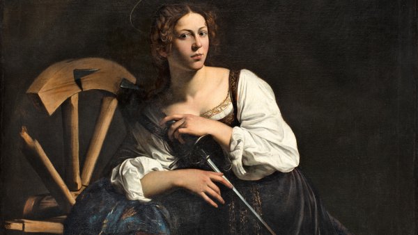 Caravaggio. Santa Catalina de Alejandría, hacia 1598-1599