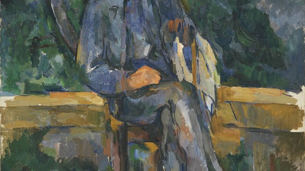 Paul Cézanne. Hombre sentado, 1905-1906