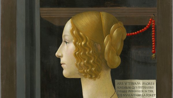 Domenico Ghirlandaio. Portrait of Giovanna degli Albizzi Tornabuoni, 1489-1490