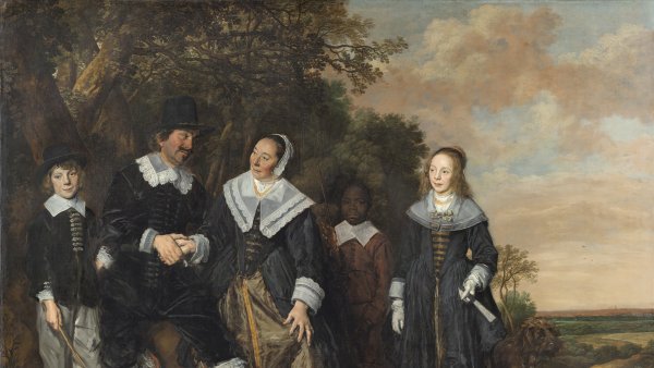 Frans Hals. Grupo familiar ante un paisaje, 1645-1648