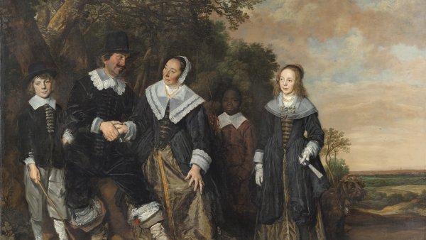 Frans Hals. Grupo familiar ante un paisaje, 1645-1648