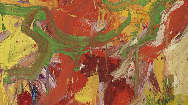 Willem de Kooning. Hombre rojo con bigote, 1971