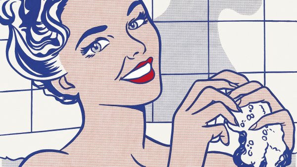 Roy Lichtenstein. Mujer en el baño, 1963