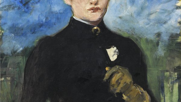 Édouard Manet. Amazona de frente, hacia 1882