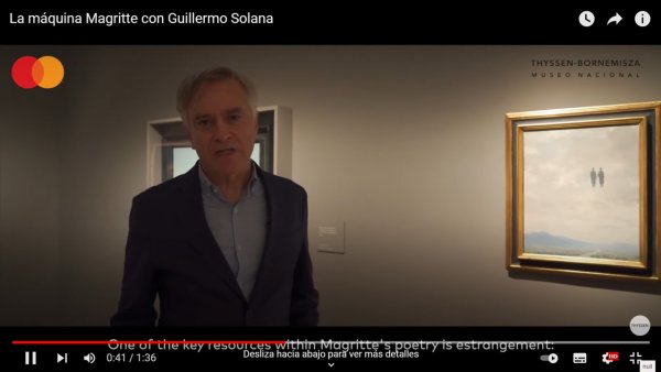 La máquina Magritte. Fragmento del vídeo de Guillermo Solana
