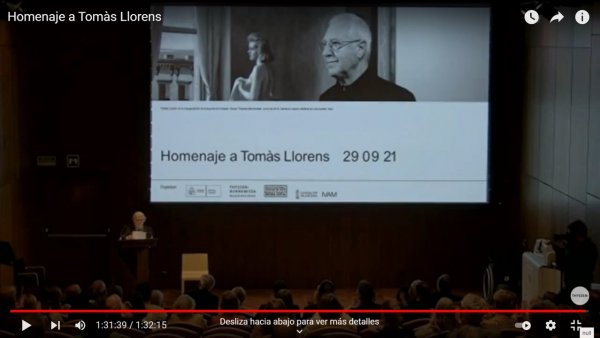 Homenaje a Tomàs Llorens
