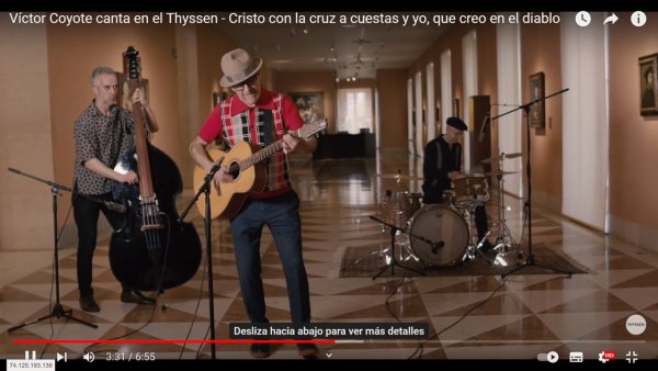 Víctor Coyote canta en el Thyssen - Cristo con la cruz a cuestas y yo, que creo en el diablo