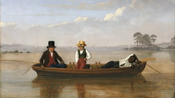 Fishing Party on Long Island Sound Off New Rochelle. Pesca en el estrecho de Long Island a la altura de New Rochelle, 1847