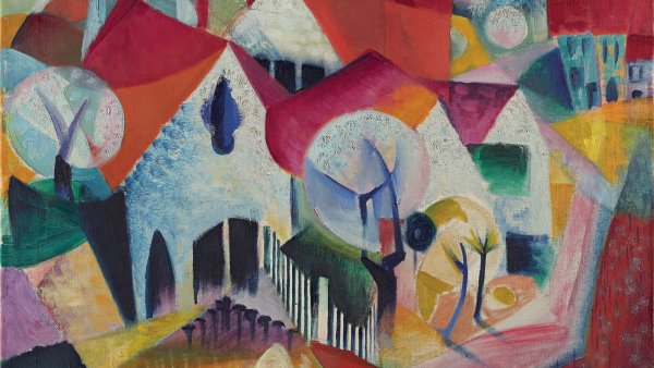 Grupo de casas en primavera. Johannes Itten Grupo de casas en primavera. Johannes Itten