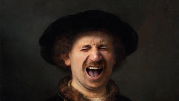 Rembrandt Harmensz. van Rijn. Autorretrato con gorra y dos cadenas  Fotomontaje: Jorge Salgado © Cultura en Vena, 2023. Procedencia obra original: Museo Nacional Thyssen-Bornemisza