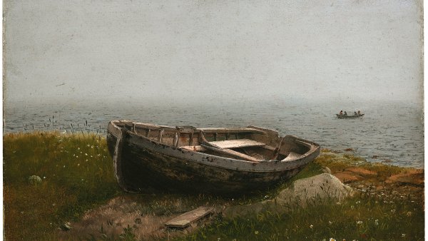 Bote abandonado. Frederic Edwin Church