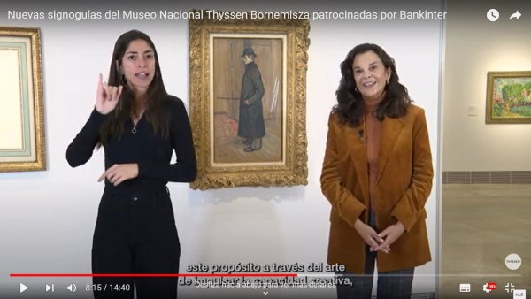 Nuevas signoguías con subtítulos del museo